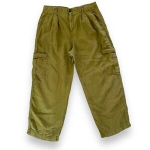 Zara Cargo High Rise Pants for Women’s Camo Green Size XL PaperBag